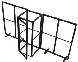 Stand cadre tissu 9m² pour salon événement